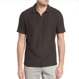 Robert Barakett Hickman Open Collar Shirt in Cannon